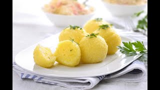 Kartoffelklöße halb und halb  German potato dumplings ¬ Herdblog Kochschule [upl. by Luella]