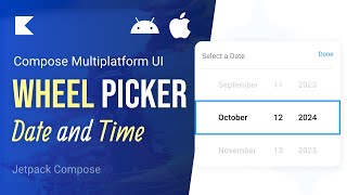 Unique type of DateTime Picker  Available in Compose Multiplatform [upl. by Ehud]