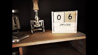 DIY calendrier perpétuel en bois [upl. by Hillier65]