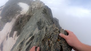 Climbing the famous Knifes Edge along Kelso Ridge [upl. by Aihtenyc]