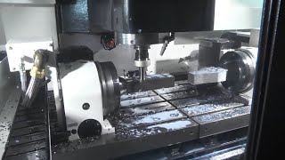 CNC Machine Mazak Vertical Milling Working Process Cutting [upl. by Odraccir]