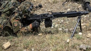 German Army MG3 Machine Gunners in Action [upl. by Etrem]