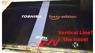 Toshiba vertical line on screen LCD panel Diagnostic RepairPrevention [upl. by Ennaeirrac672]