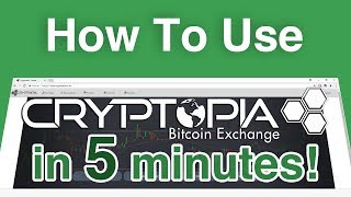 How To Use Cryptopia  Bitcoin Trading Exchange [upl. by Ylrebme]