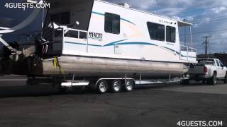 MYACHT HOUSEBOAT on TRAILER [upl. by Hollington364]