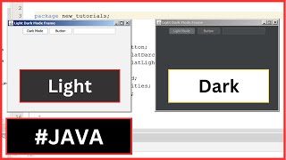 Java Swing  How To Toggle Between Dark and Light Mode In Java Netbeans Using FlatLaf Look and Feel [upl. by Nitsruk]