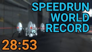 Portal 2 Speedrun Mod in 2853 Old World Record [upl. by Tammi]