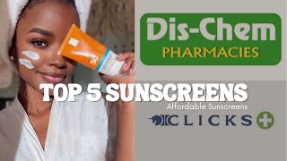 The BEST sunscreens from Dischem and Clicks [upl. by Annwahsal903]