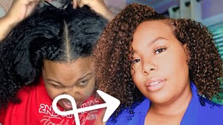 HOW TO DYE NATURAL HAIR BLACK to BROWNBRONZE NO harsh bleach NO damage [upl. by Tamah]