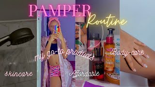 RELAXING SHOWER PAMPER ROUTINE2023 REALISTIC AFFORDABLE SHOWER ROUTINESELFCAREBODYCARESKINCARE [upl. by Nicholson]