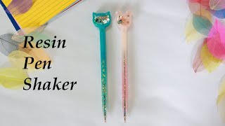 DIY Resin Pens with Shaker  resin shaker charm Resin Art for Beginners  Epoxy Resin Arts [upl. by Dazhehs]