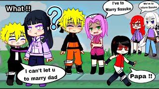 If Boruto and Sarada Time Travel To Past  Part 3  Gacha Club  Naruto [upl. by Ecirtra]