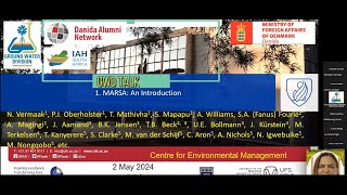 02 May 2024 MARSA 01  Introducing MARSA Project GWD Danida GWD Webinar Series [upl. by Yrolam]