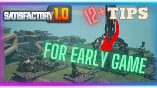 12 Tips for Early Game in Satisfactory 10  Tips and Tricks [upl. by Hillie]