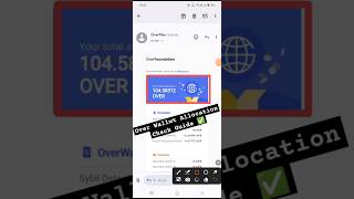 Over Wallet Airdrop Allocation Checking Guide ✅  Over Wallet Allocation Kaise Check Kare [upl. by Mcneil]