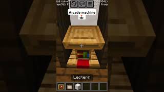 How to make arcade machine build minecraft arcademachine [upl. by Olvan183]