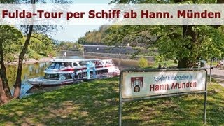 Schiffstour ab Hann Münden auf der Fulda [upl. by Darbee]