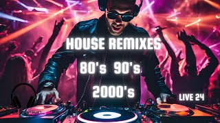 Anos 80 90 e 2000 House Remixes  LIVE 024  DJ Luiz Otávio [upl. by Sandell616]