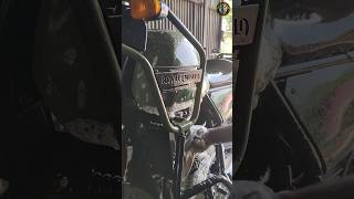 Royal Enfield himalyan pine green  bike wash shorts royalenfieldhimalayan trending [upl. by Netsuj952]