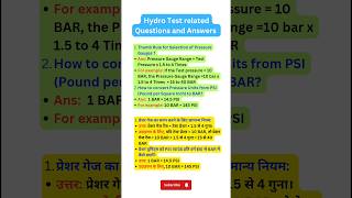 Hydro Test Pressure Gauge Selection Convert pressure PSI to BAR piping shutdown shorts short [upl. by Ahsieuqal304]