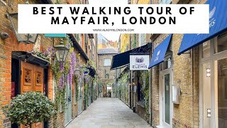 MAYFAIR WALK  Mayfair Walking Tour in London  Bond Street  Mount Street  Piccadilly  Shops [upl. by Colon]