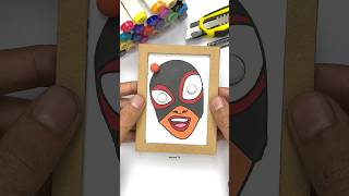 Miles Morales Spider Man Verse 3 Cardboard Challenge Game with Pinball shortsvideo games [upl. by Zerimar]