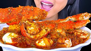 ASMR GIANT KING CRAB LOBSTER amp SHRIMP SEAFOOD BOIL MUKBANG EATING SOUNDS ASMR Phan [upl. by Camfort515]