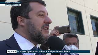 Palermo  Processo Open Arms chiesti 6 anni per Matteo Salvini [upl. by Bencion]