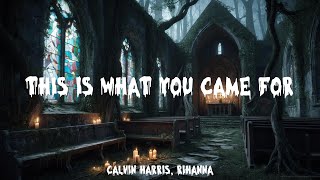 Calvin Harris Rihanna  This Is What You Came For Lyrics Halloween 2024 [upl. by Hniht]