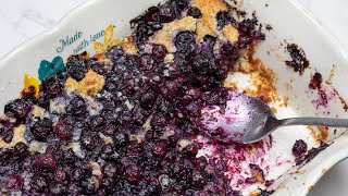 Bisquick Blueberry Cobbler Recipe A Quick amp Easy Fruit Dessert Everyone Loves [upl. by Aid602]