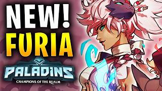 GOD TIER NEW FURIA DAMAGE  Paladins Gameplay Build [upl. by Ashlen426]