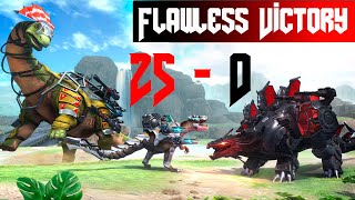 JMW Dino war  Flawless victory 250 Clan gameplay TOP [upl. by Mcwherter258]