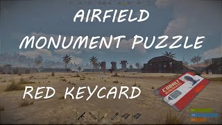 Airfield Puzzle  Red Keycard  Rust [upl. by Ezaria]