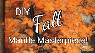 Fall Decor 24 Art Meets Autumn Cozy Mantle Makeover with DIY Charmquot [upl. by Irafat658]