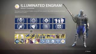 Destiny 2  36 Illuminated Engram Opening [upl. by Aydni976]