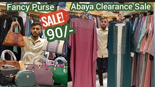 Big Clearance Sale Designer Abaya Stoles Hijab  Premium Quality Abaya Fancy Pursehyderabadshopping [upl. by Enelcaj479]