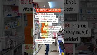 NEREMİZ İÇİN HANGİ VİTAMİN sağlık vitamin kalp karaciğer cilt saç tırnak göz [upl. by Rammaj503]