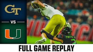 Georgia Tech vs Miami Full Game Replay  2023 ACC Football [upl. by Niarfe]