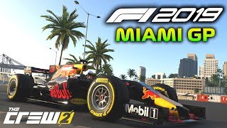 Driving the F1 2019 MIAMI GRAND PRIX Street Circuit in The Crew 2 The Crew 2 F1 Freeroam [upl. by Nelleeus]