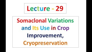 Lecture  29 Biotechnology [upl. by Oren288]