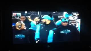 Carolina Panthers Coach Ron Rivera Gatorade Shower [upl. by Esertap]