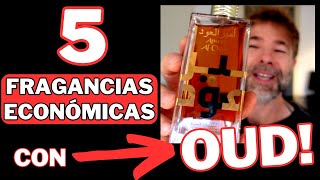 ¡5 FRAGANCIAS ECONÓMICAS con OUD que huelen a PERFUMES CAROS 💥 [upl. by Chouest]