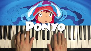 Ponyo Theme Song Piano Tutorial Lesson [upl. by Eila]