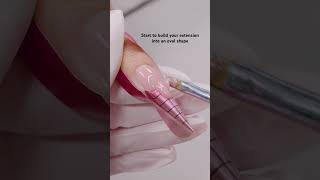 Oval Nail Extension Tutorial with Hard Gel Part 1  HEMA Free Gel  Builder Gel Tutorial [upl. by Haila]