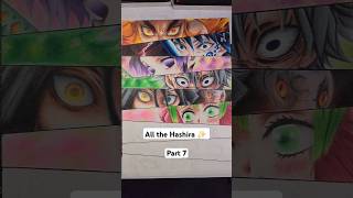 Drawing All The Hashira Eyes ✨  Part 7  shorts [upl. by Mcafee]