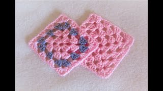 Parada patratelor  Cum crosetam patratul bunicii granny square  MODEL NR 1 [upl. by Tterrab289]