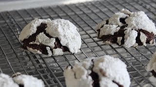 Chocolate Snowcap Cookies  Classic Holiday Cookie Recipe [upl. by Crispin362]