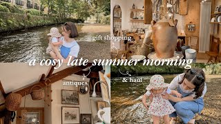 Cosy Late Summer Vlog 🌻 homeware haul antique stores amp riverside walks [upl. by Luzader]