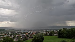 14052024  Gewitter Schälchlihoger Urdorf  1750  1853h [upl. by Imuya]