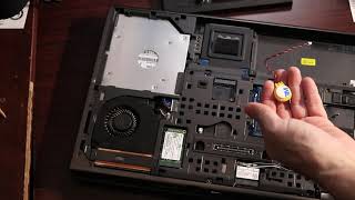 Dell M6800 Replace CMOS Battery and Fix Invalid Partition Table [upl. by Aninad]